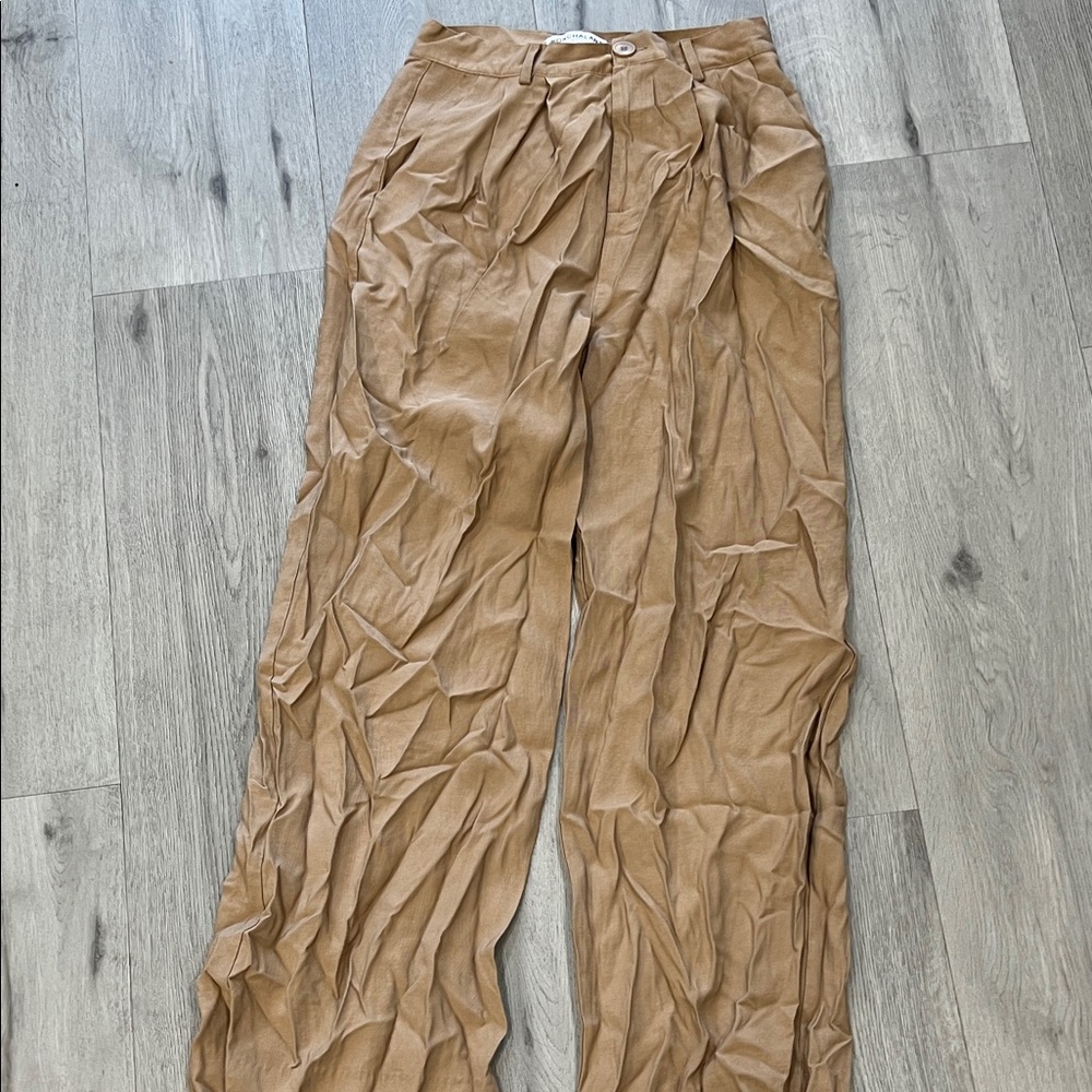 NONchalant Label Fabi Wide Leg Pant in Camel - Picture 4 of 9
